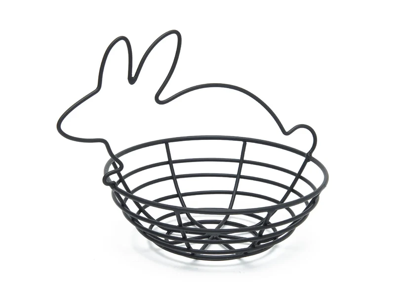 Easter basket Ø18x19cm Black