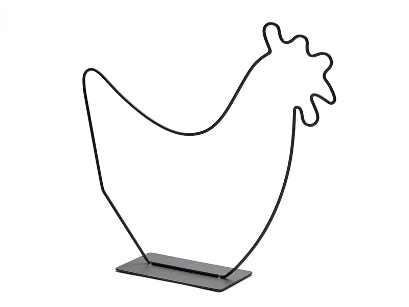 Chicken 'Dutch' 37x32cm Black