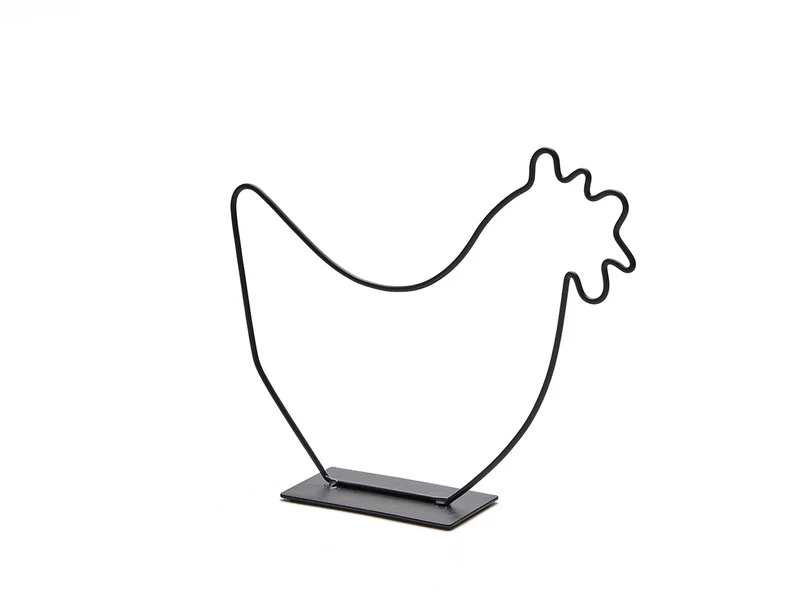Chicken 'Dutch' 22x19cm Black