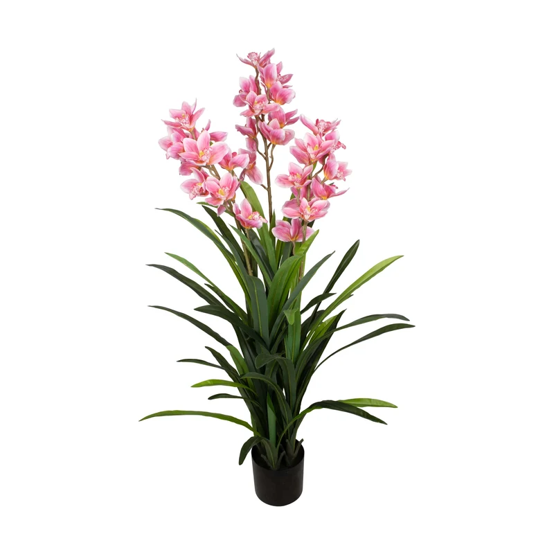 Plant cymbidium artificial 40x40x150cm Pink
