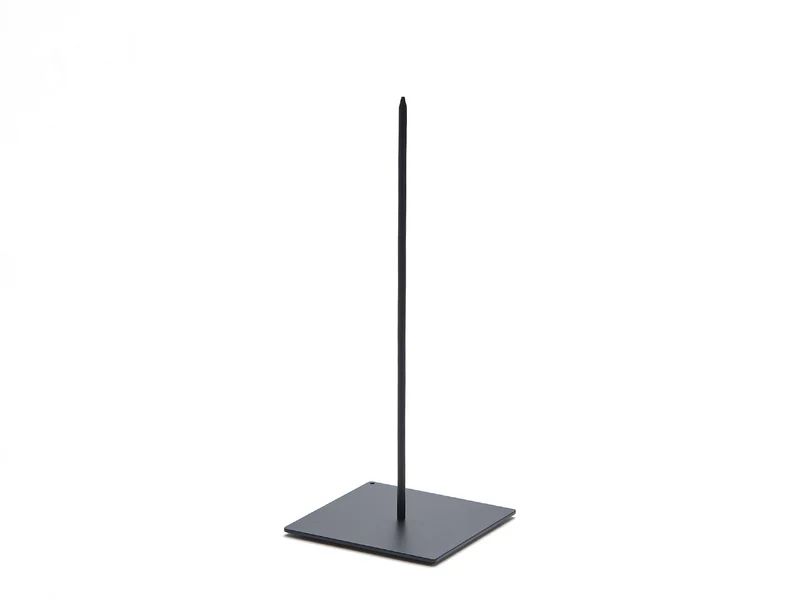Standaard 8x8x20cm metaal zwart