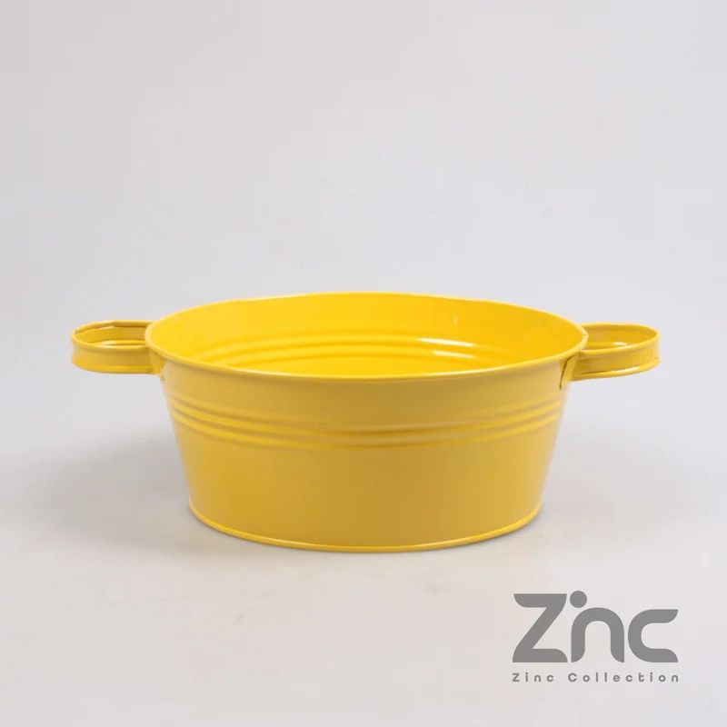 ZINK TEIL 2.5L M/OREN D24.5 H10 B20 CM GEEL