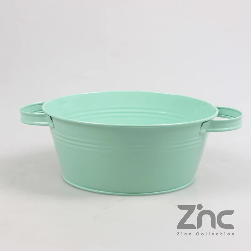 ZINK TEIL 1.5L M/OREN D22 H9.5 B17 CM PASTEL TURQUIOSE