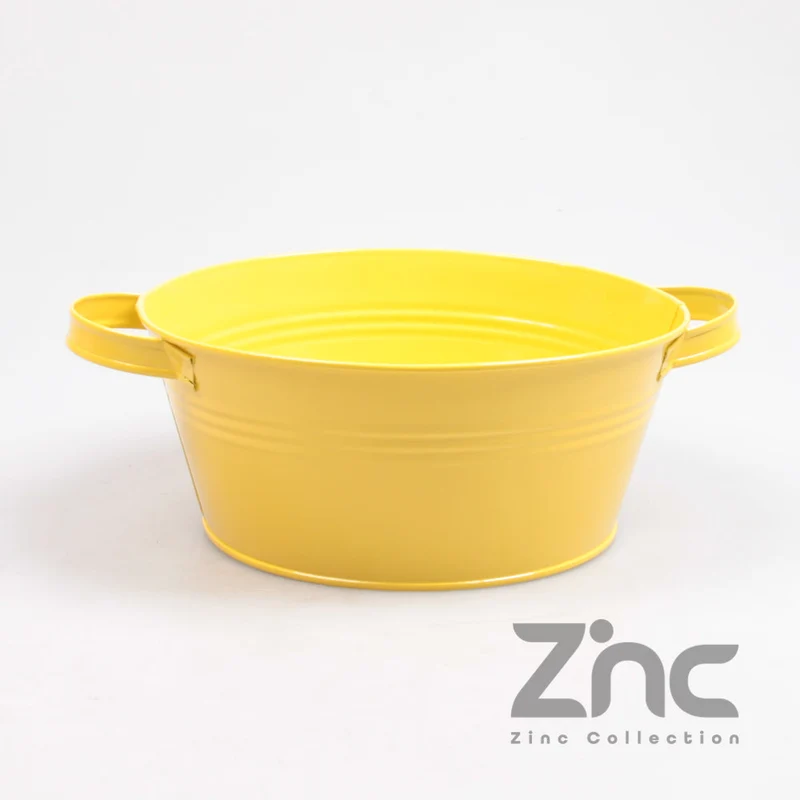 ZINK TEIL 1.5L M/OREN D22 H9.5 B17 CM GEEL
