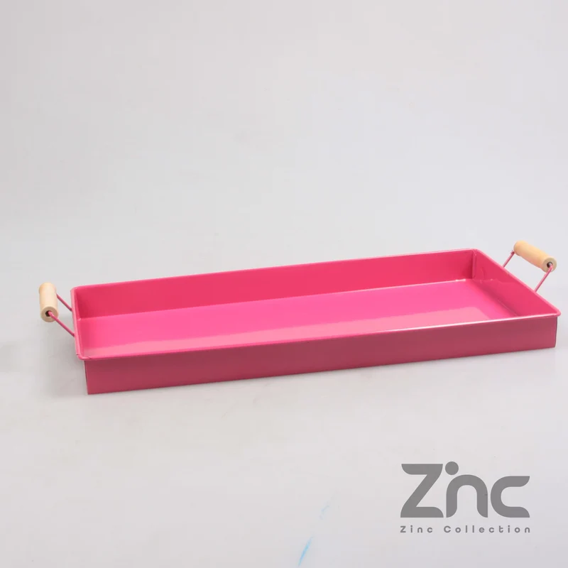 ZINK SCHAAL RECHTHOEKIG 20X40 CM TELMAGENTA