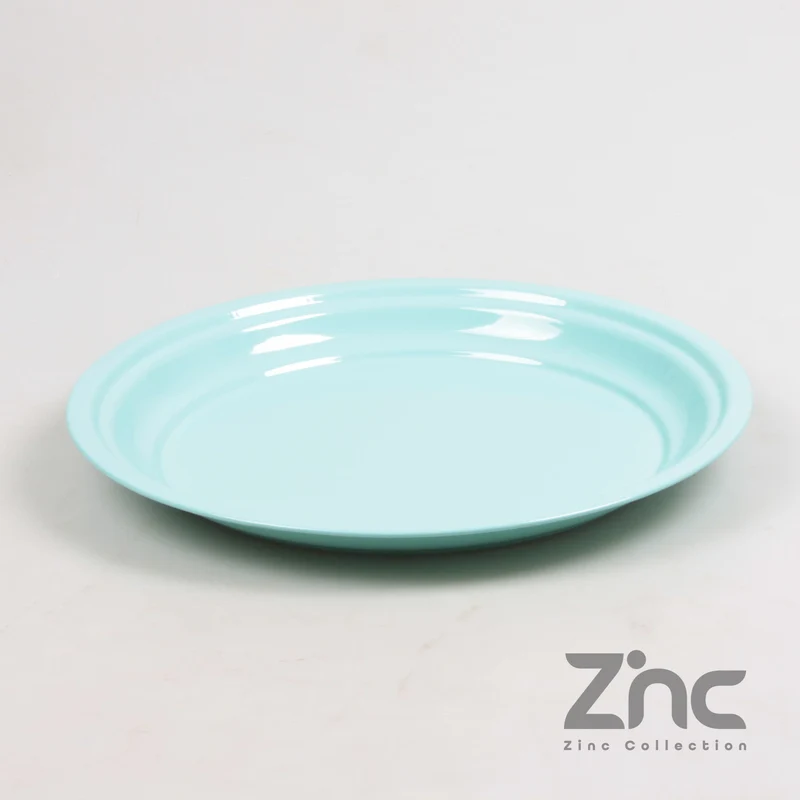 ZINK ONDERBORD ROND S 30X2.5 CM PASTEL TURQUOISE