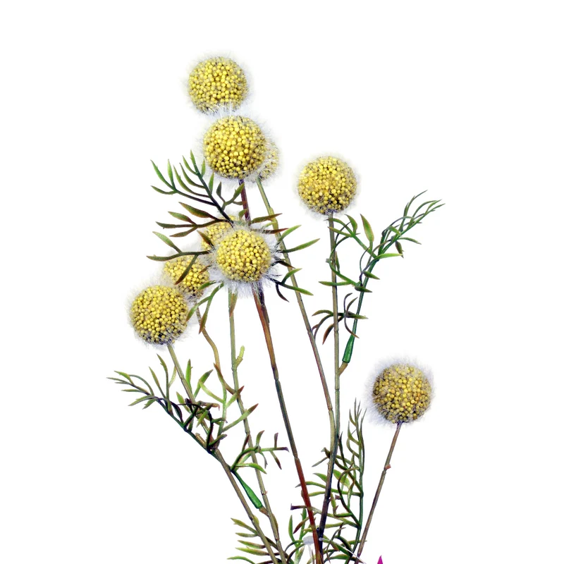 Platanus spray L82cm yellow
