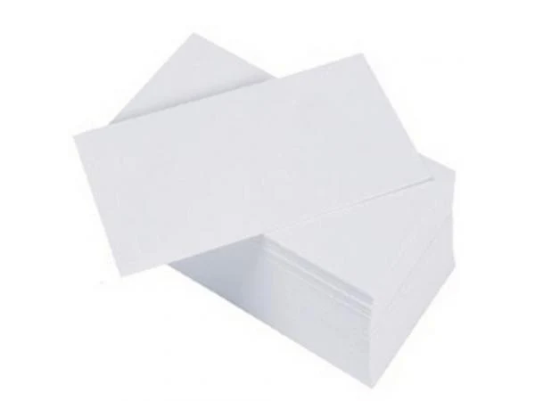 Prijskaart 110x65mm 100 stuks wit