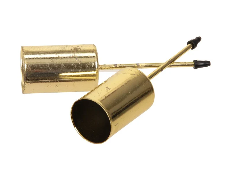 pb. 4 thin candle holders/pick gold Ø 2.5 cm/6 cm