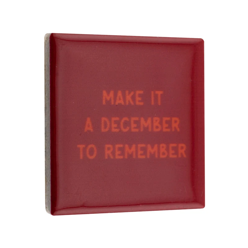 Magneettegeltje 5x5cm make it a december