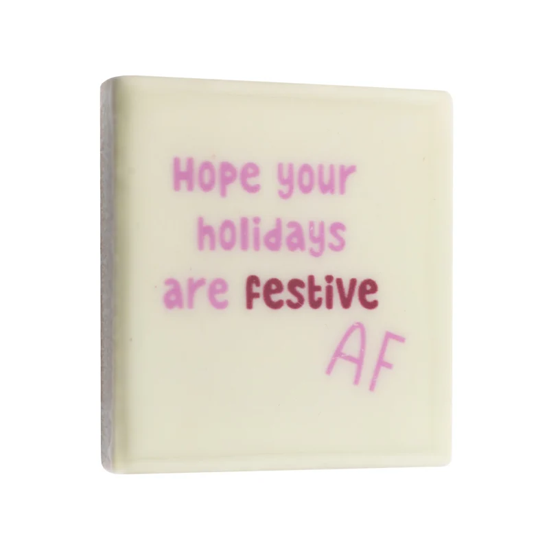 Magneettegeltje 5x5cm holidays festive AF