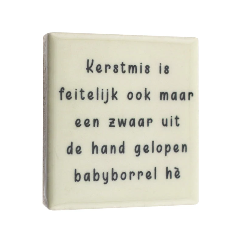 Magneettegeltje 5x5cm babyborrel