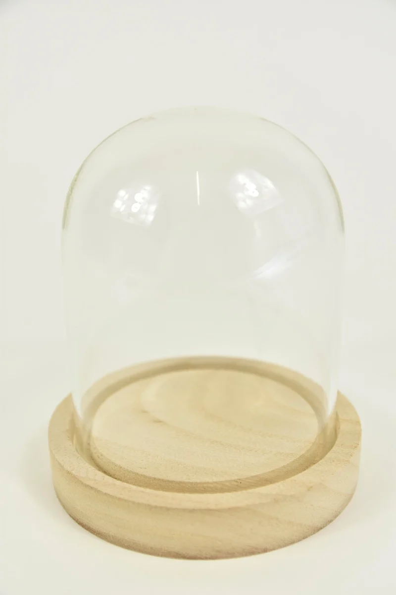 Stolp met houten voet Ø12 hoogte 13 cm