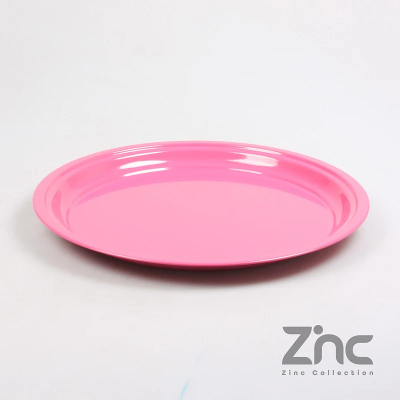 ZINK ONDERBORD ROND M 40X2.5 CM TELMAGENTA
