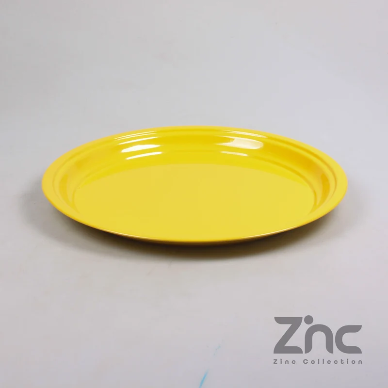 ZINK ONDERBORD ROND M 40X2.5 CM GEEL