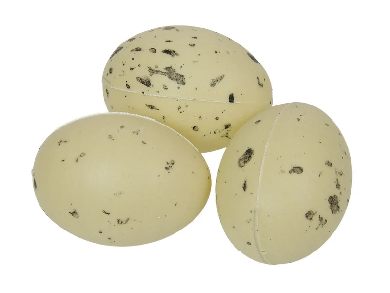 pb. 48 plastic peewit eggs green 5 cm
