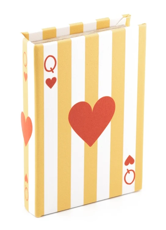 Opbergboek koffietafel Queen of Hearts 13,5x9,5cm