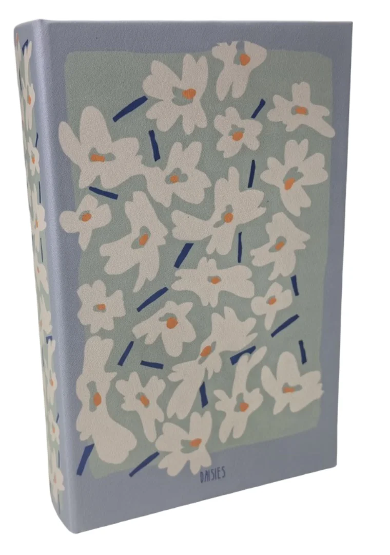Opbergboek koffietafel daisies 24x16x5cm