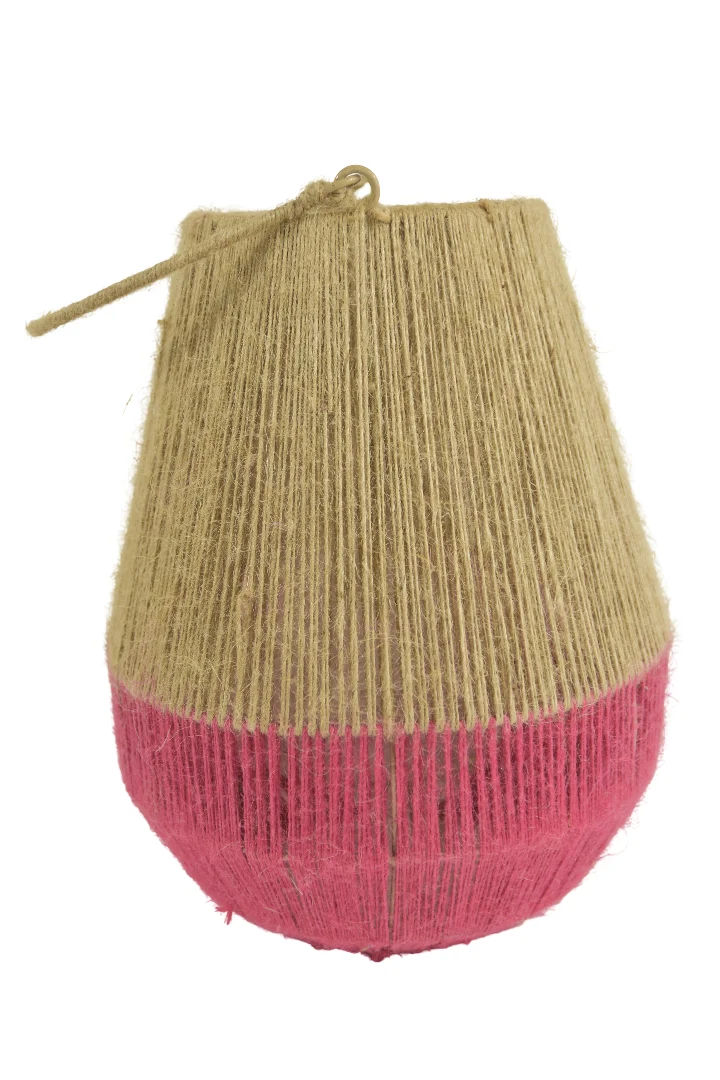 Jute Lantaarn Piety Fuchsia/Naturel D26 H32/49cm