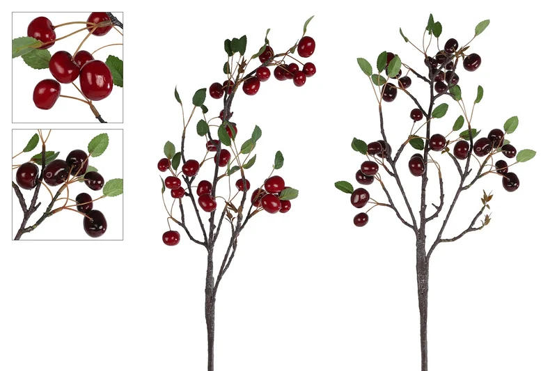 Kunsttak "Cherry" L rood/zwart a2 10x10x96cm