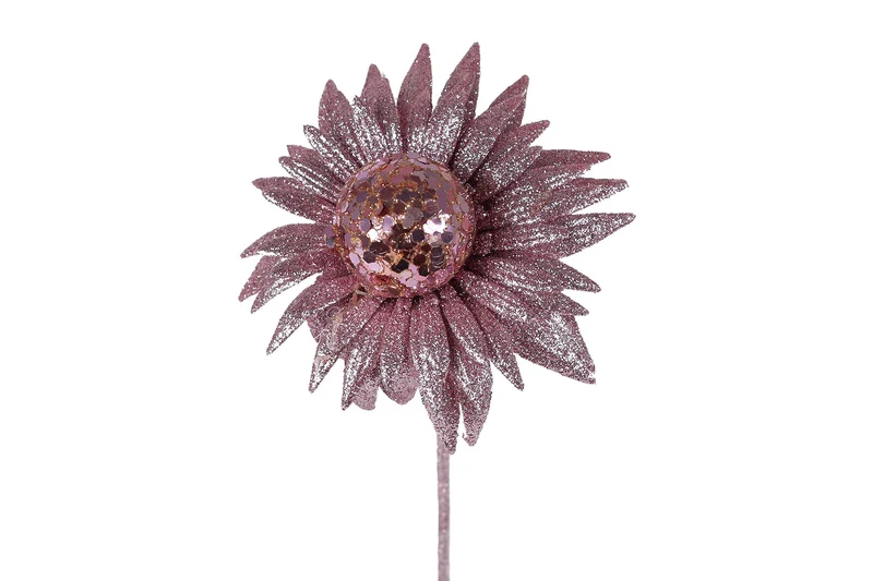 Kunsttak "Zonnehoed" roze PE 50cm