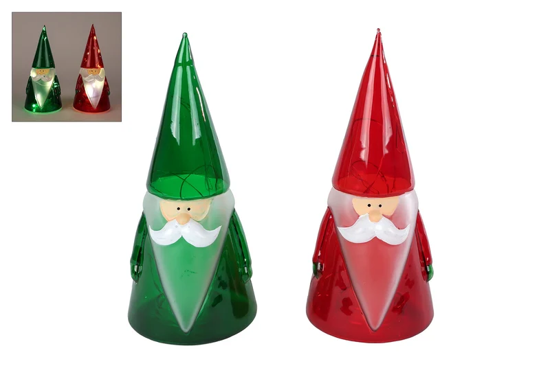 Sfeerverlichting LED "Old Man" rood/groen a2 glas