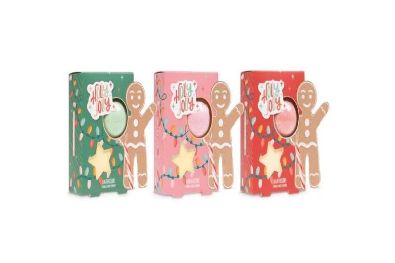 Xmas geschenkset bath fizzers ster 20gr/bal 60gr 3ass