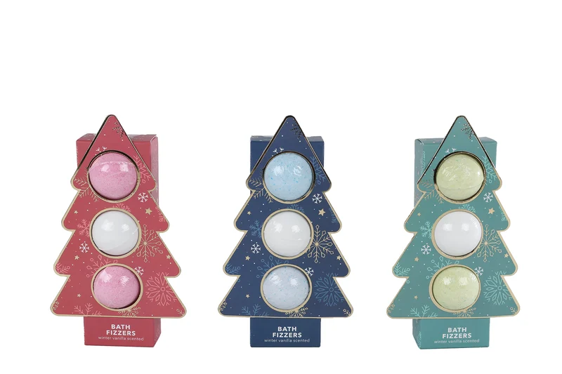 Xmas geschenkset bath fizzers bal 3x20gr 3ass