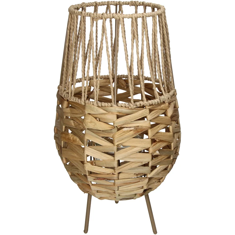 Lantern Water Hyacinth Natural 25x25x44cm