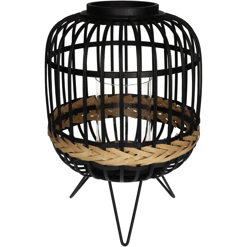 Lantern Black 27x27x40cm