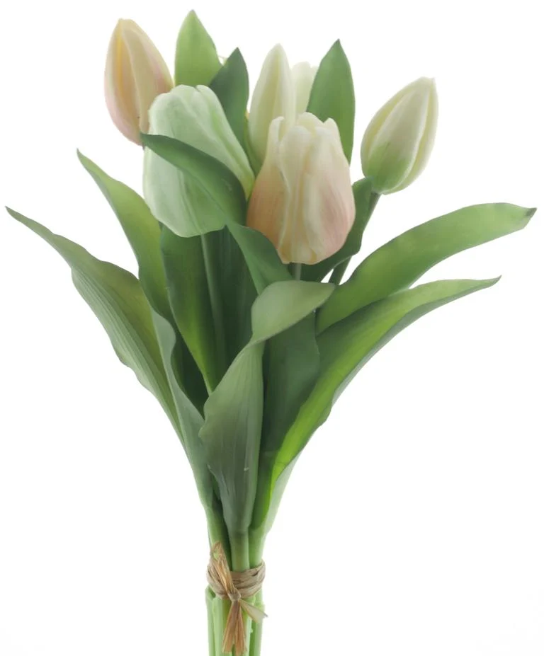 Real Touch Vermeer tulip bundle Sally X7 nw yellow/green combo 31cm