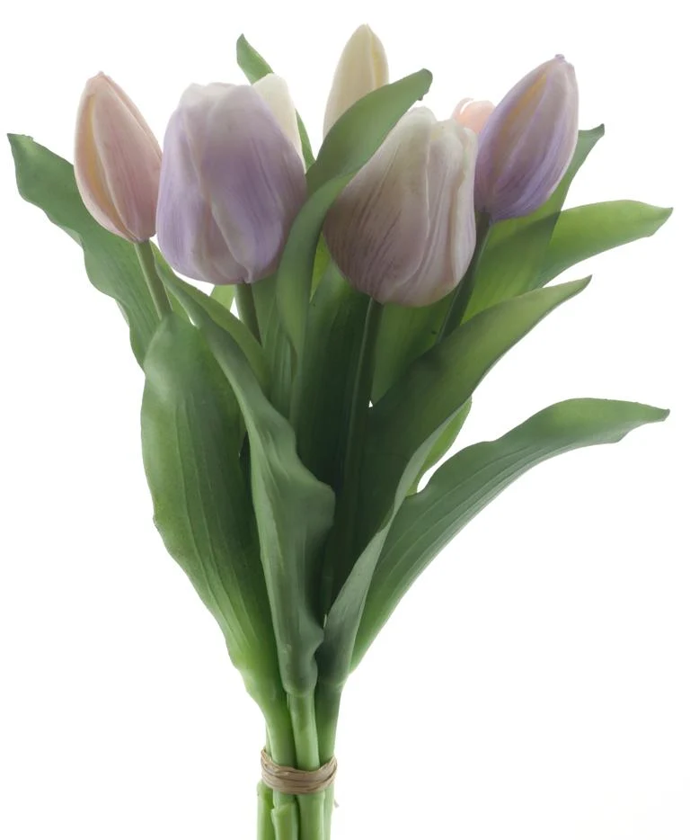 Real Touch Vermeer tulip bundle Sally X7 nw purple/laven combo 31cm