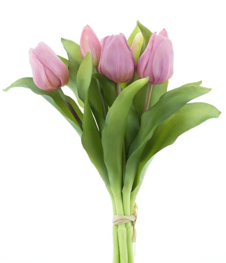 Real Touch Vermeer tulip bundle Sally X7 mauve 31cm
