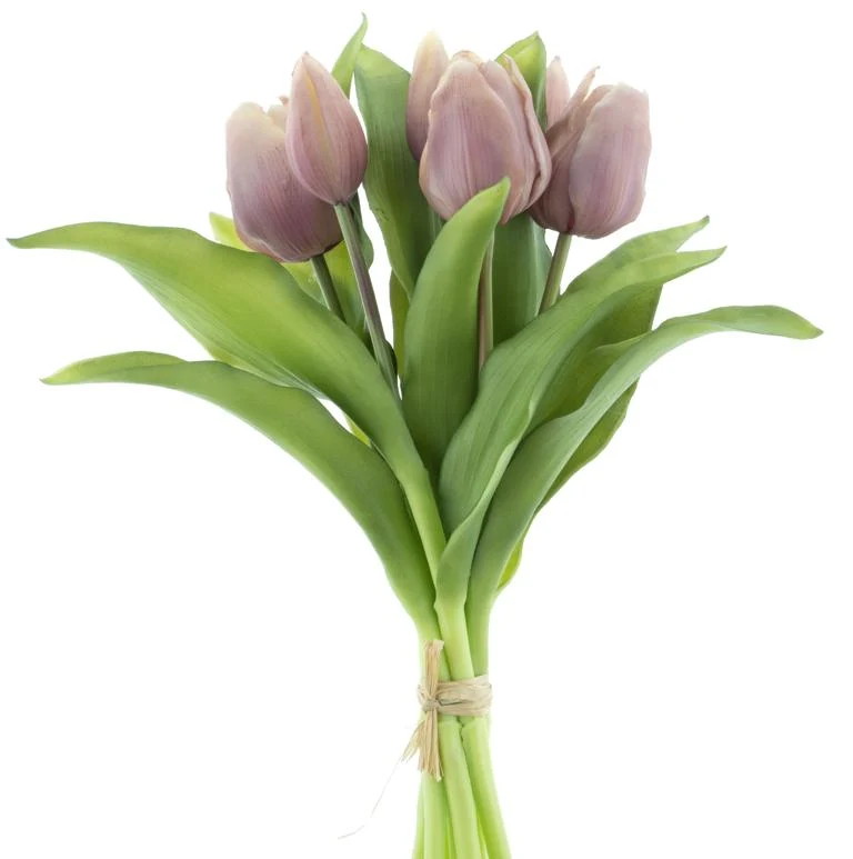 Real Touch Vermeer tulip bundle Sally X7 lavender 31cm