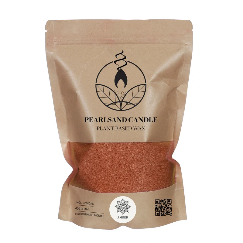 Burning Sand scented 400gram kraft bag amber