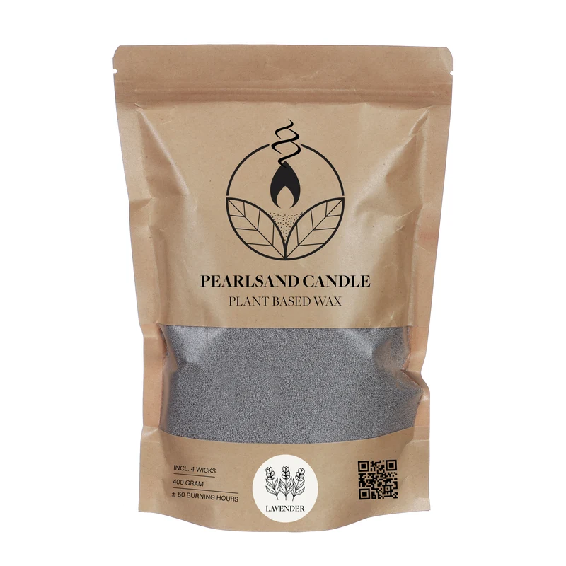 Burning Sand scented 400gram kraft bag lavender