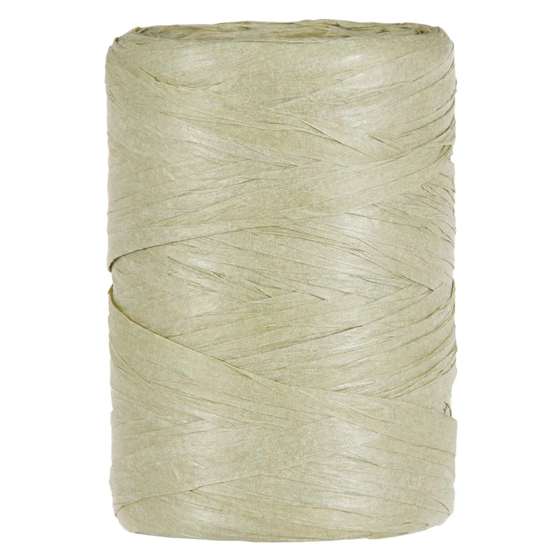 PAPIER RAFFIA 5-8MM 100MTR OLIVE GREEN