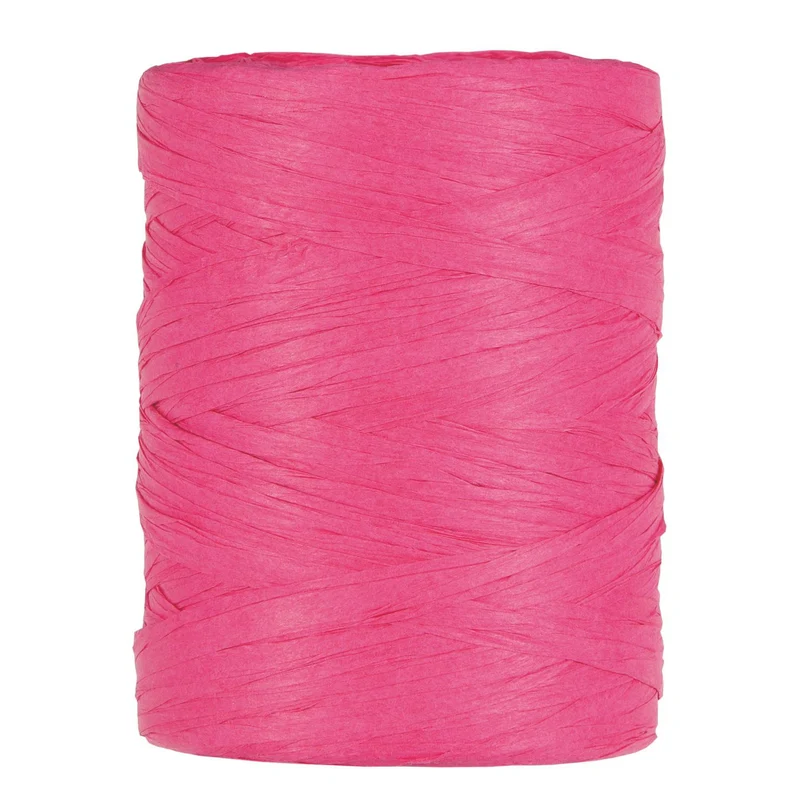 PAPIER RAFFIA 5-8MM 100MTR FUCHSIA
