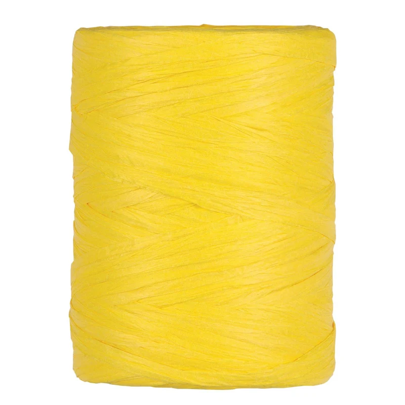 PAPIER RAFFIA 5-8MM 100MTR YELLOW