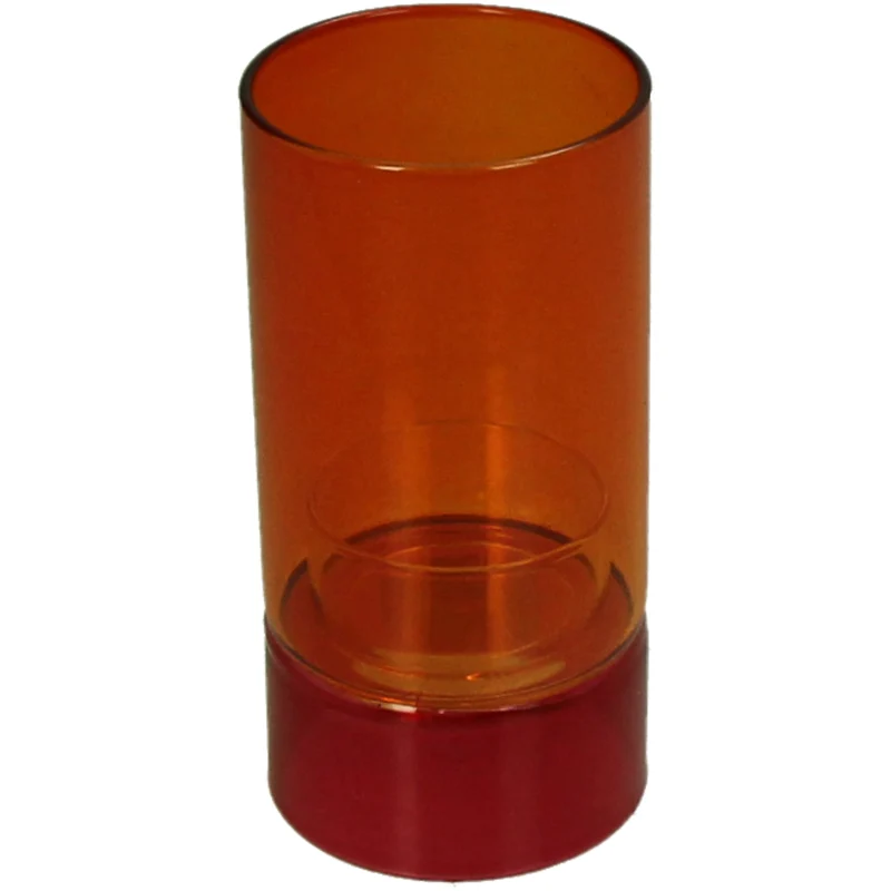 Candle Holder Glass Multi 6x6x12cm