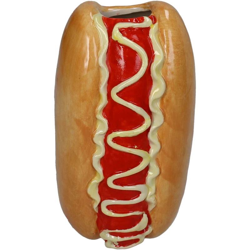 Vase Hotdog Dolomite Multi 9.2x8x16.3cm