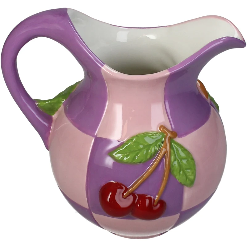 Vase Cherry Stoneware Multi 17.5x14x18cm