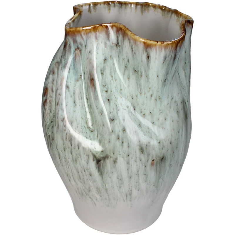 Vase Stoneware Green 22.5x20.5x30cm