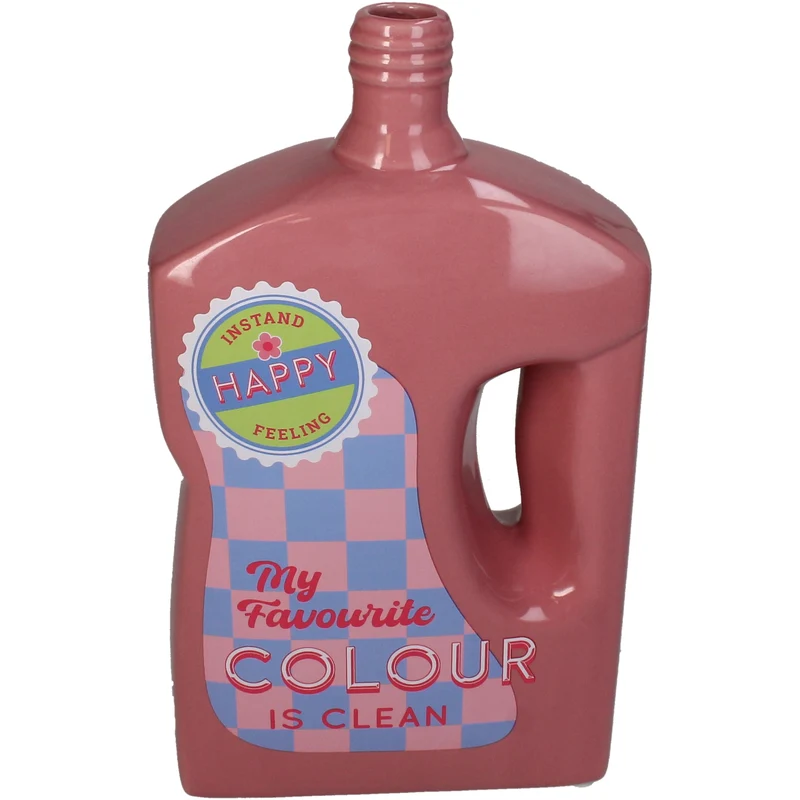 Vase Colour Wash Dolomite Pink 16.8x8.5x28.5cm