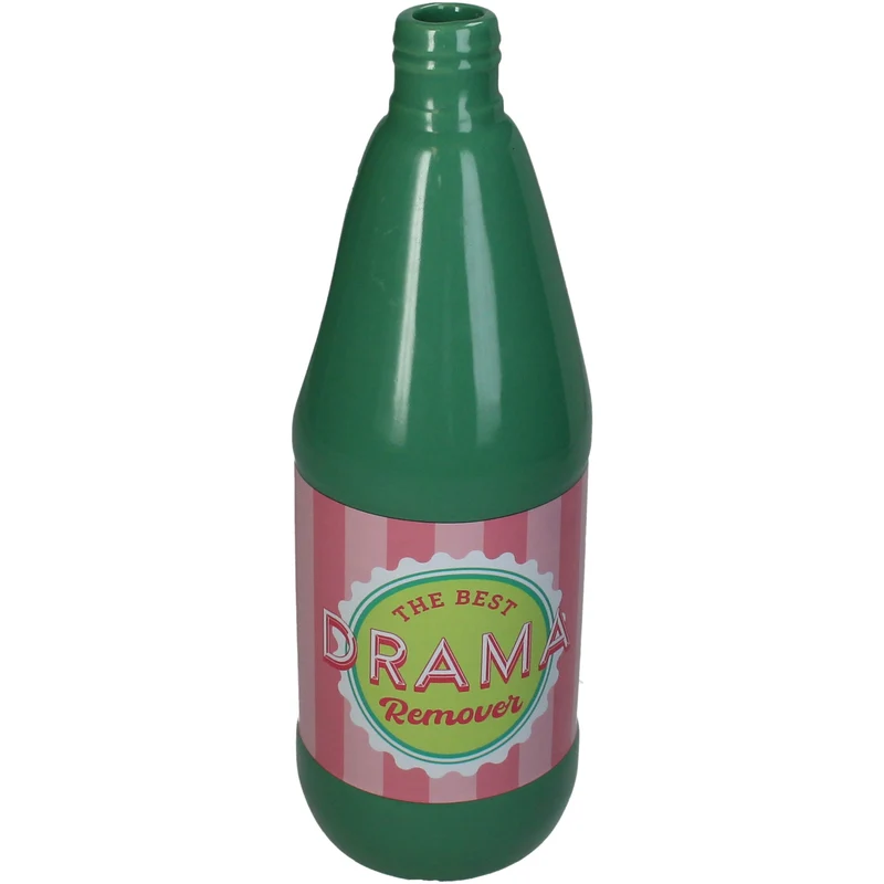 Vase Drama Remover Dolomite Green 9x9x27.2cm