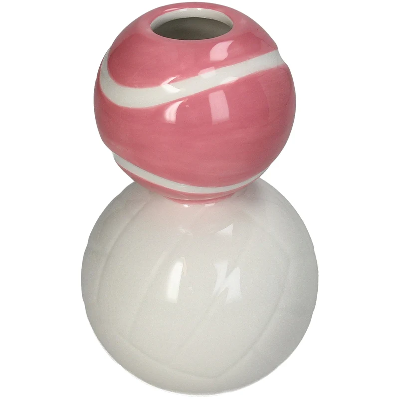 Vase Sport Balls Dolomite Multi 9.7x9.7x15cm