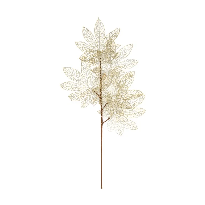 Branch leaf artificial 76x25x3cm Gold
