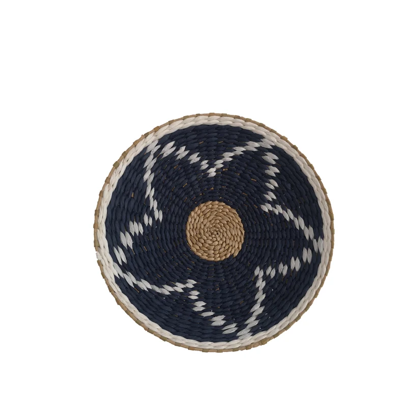 Wall Decor Aquia D35 H6cm Black/Natural ''star''
