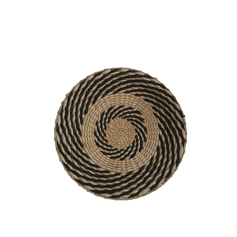 Wall Decor Aquia D35 H6cm Black Natural