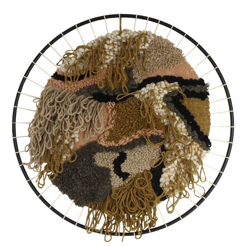 Wall Plaque Fabric Multi 98x2x98cm